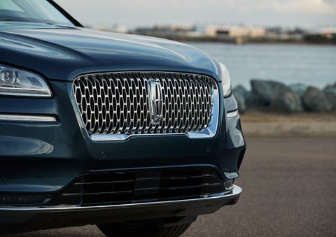 The grille of a 2022 Lincoln Corsair is shown | Performance Lincoln Bountiful in Bountiful UT