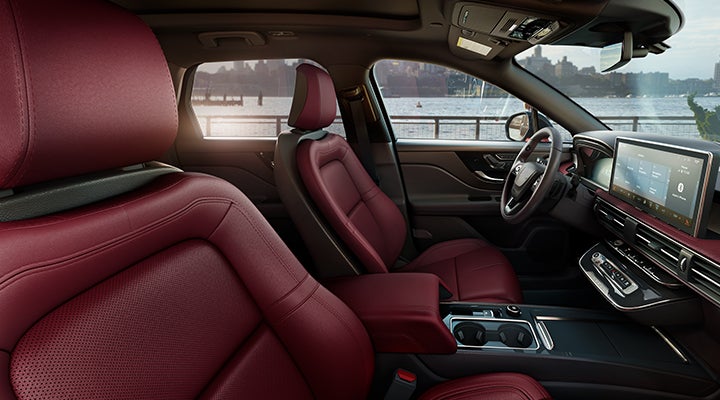 The available Perfect Position front seats in the 2024 Lincoln Corsair® SUV are shown. | Performance Lincoln Bountiful in Bountiful UT