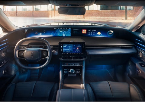 The panoramic display is shown in a 2024 Lincoln Nautilus® SUV. | Performance Lincoln Bountiful in Bountiful UT